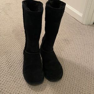 Bjorndal Black Tall Zoe Suede Wool Boots Womens 8